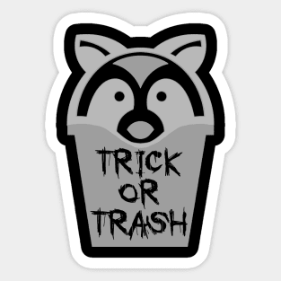 Trick or Trash - Raccoon X Sticker